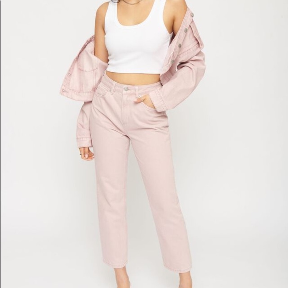 Creamy Blush Jeans - Topshop